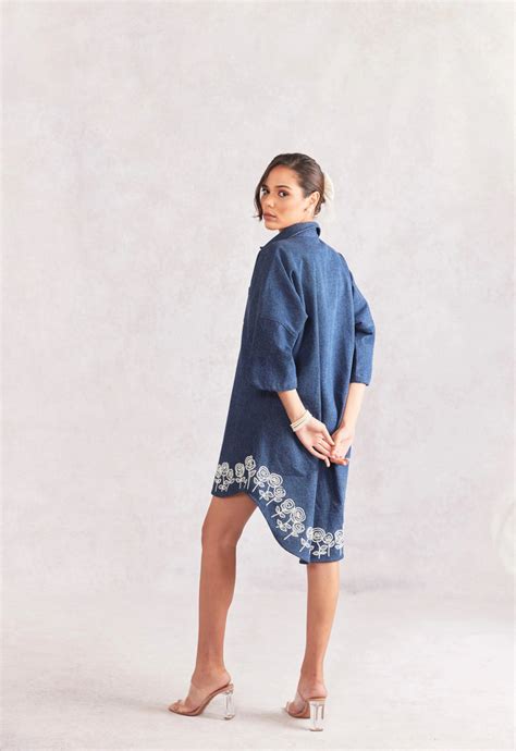 Rose High Low Baggy Denim Dress – FAABIIANA PRRET