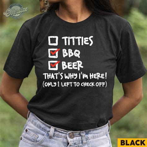 Titties BBQ Beer That's Why I'm Here Funny T-shirt - Etsy