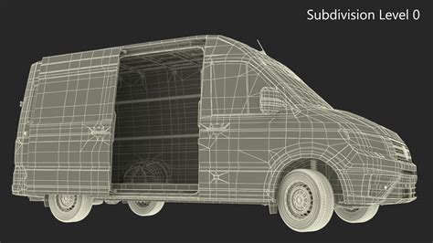 3D model Volkswagen Crafter Van 2024 White Color Rigged for Maya | 3D ...