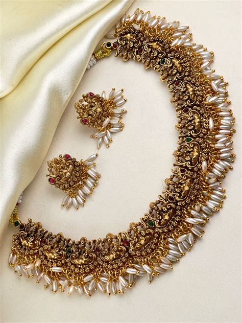 Premium Goddess Rice Pearl Necklace – Mannat Jewelz