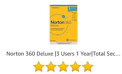 Norton 360 Deluxe |3 Users 1 Year|Total Security For Pc, Mac, Android ...