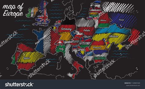 Europe Map Drawing 的图像结果