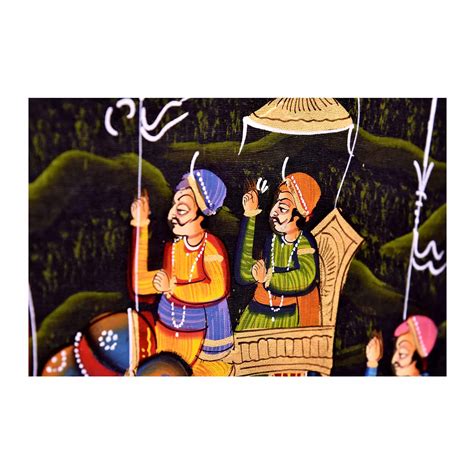 The Maharaja Cavalcade Rajasthani Painting – TOKENZ