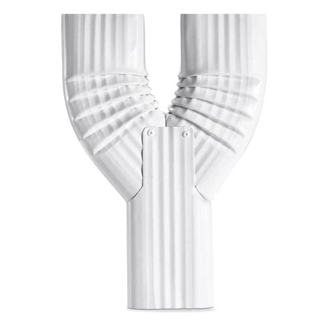 Buy VYH Downspout Gutter Y Diverter 2x3, Low Gloss White，Y Downspout ...