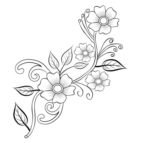 Image result for Flower Design Drawing Tutorial