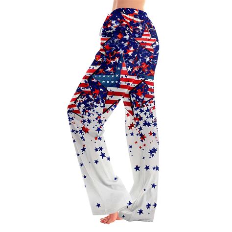 SAATLERI Women's July 4th Pajama Pants American Flag Women's Pajama ...