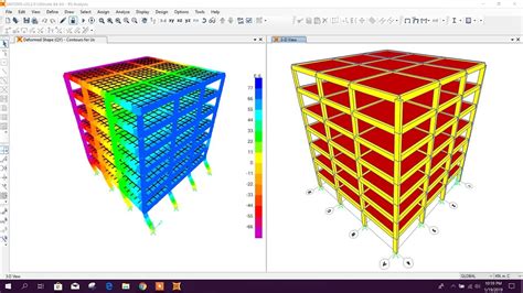 Structural Analysis SAP 2000 的图像结果
