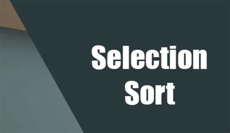 Image result for Selection Sort Visual