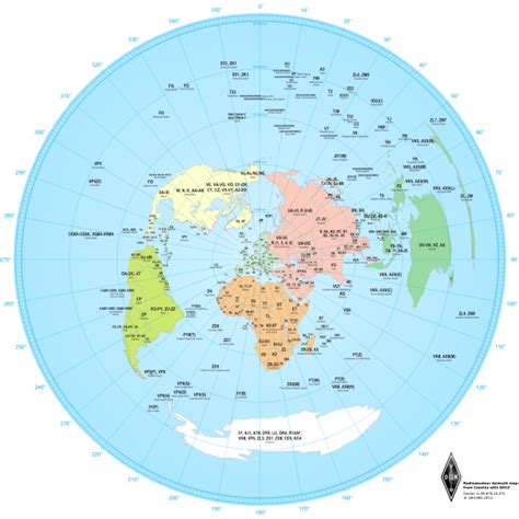 Image result for Azimuthal Projection Map Ham Radio