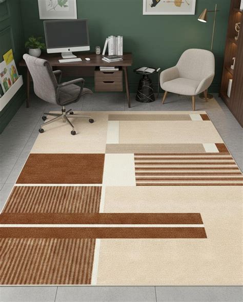 Buy Contemporary Brown Beige White Patch Work Design Hand Tufted Wool ...