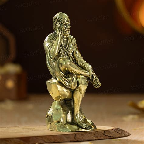 Brass Shirdi Sai Baba Murti for Home