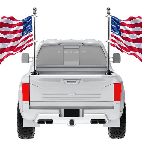 Universal Pickup Truck Flagpole Mount in Bed, No Drilling Flag Holder ...
