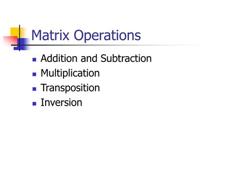 Image result for Matrix Operation in Matrix Algebra in Computer Science