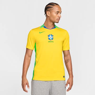 Brazil 2025 Stadium Home (Women's Team) Men's Nike Dri-FIT Soccer ...