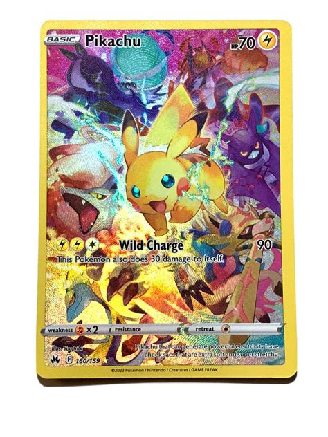 Pokemon - Pikachu 160/159 - Crown Zenith - Secret Rare Card : Amazon.ca ...