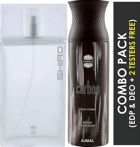 Buy AJMAL SHIRO EAU DE PARFUM 90ML PERFUME FOR MEN AND CARBON HOMME ...