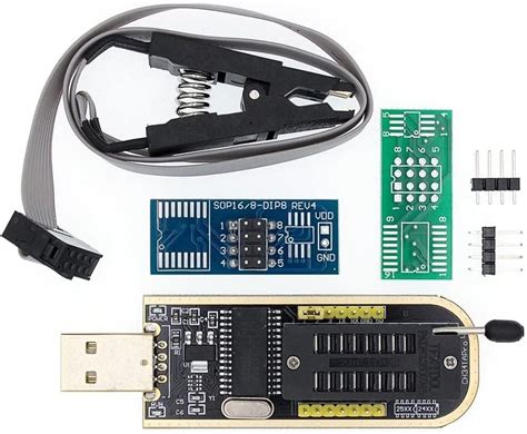 DHRUVPRO CH341A 24 25 Series EEPROM Flash BIOS USB Programmer + SOIC8 ...