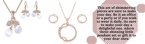 Okos Rose Gold Plated Jewellery Combo Of 2 Cherry Shape And Curvy ...