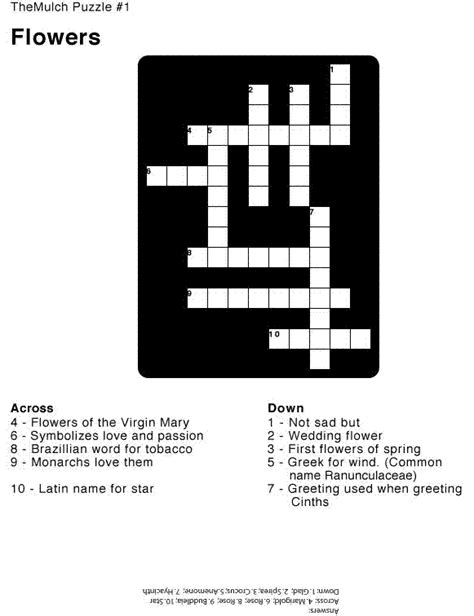 Showy Garden Flower Crossword Clue 9 Letters | Best Flower Site