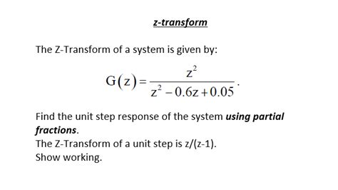 Image result for Step Function Z Transform