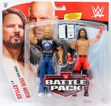 Buy Ringside Stone Cold Steve Austin & AJ Styles - WWE Battle Packs 67 ...