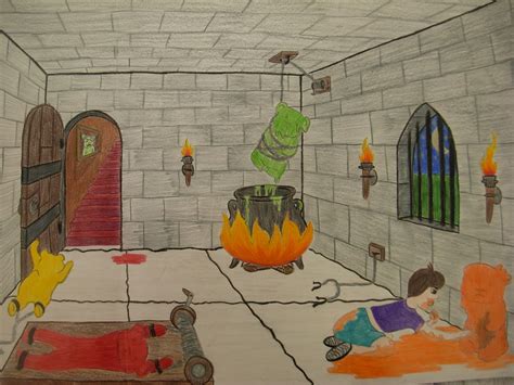 Interior Space (one point perspective)