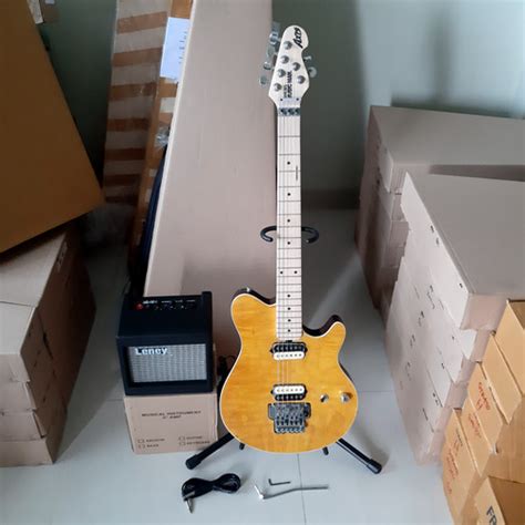 Jual Sepaket gitar musicman axis plus ampli dan kabel jack new - Hitam ...