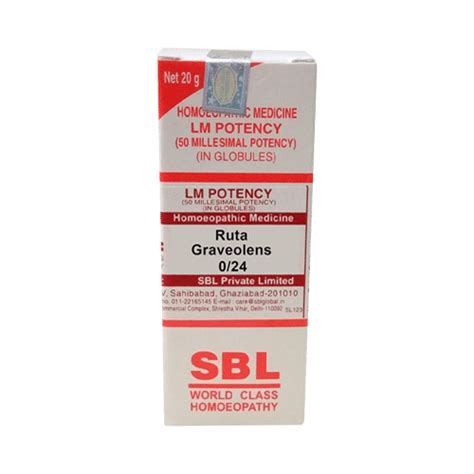 SBL Ruta Graveolens 0/24 LM | 30 Minutes 24/7 Delivery