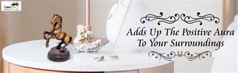 Two Moustaches Uplifted Legs Horse Tableware Brass Showpiece, Durable ...