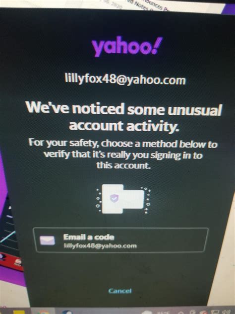 I try to log in and this pops up. How to I get a code from the account ...