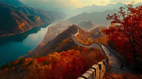 Wall Of China Widescreen Great Wall Of China Desktop Background