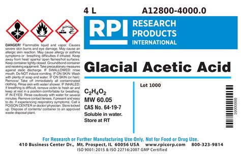 Acetic Acid Msds