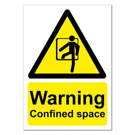 Warning Confined Space Safety Sign | SG World