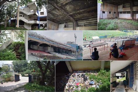 bangalores football stadium looks like its falling apart: a ground that ...