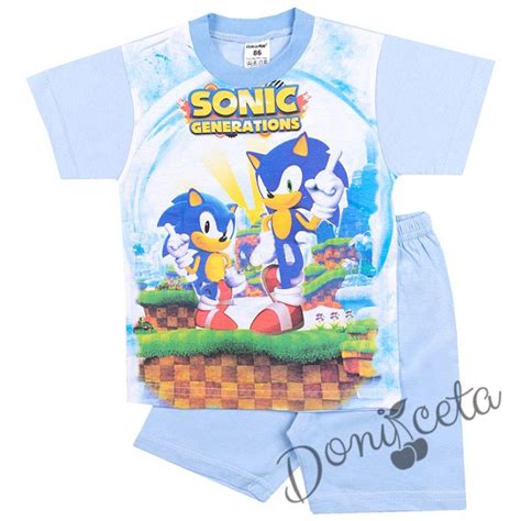 Детска пижама Sonic в синьо , БЕБЕ МОМЧЕ, БЕБЕ МОМЧЕ, Детска пижама ...