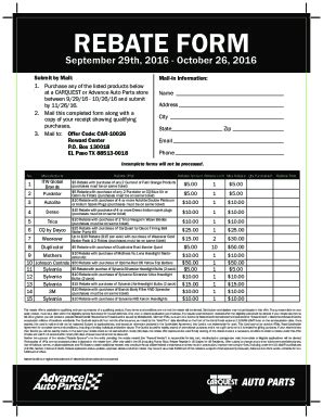 Fillable Online Mail In Rebate FormFill Out Printable PDF Forms Online ...