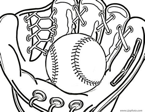 Printable Baseball Coloring Pages