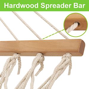 R Runilex Rope Hammock with Wooden Spreader Bars/Adults Swing for ...