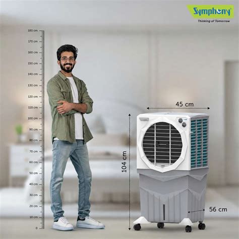Symphony 75 L Desert Air Cooler with 3 side Honeycomb Cooling Pad CFD ...