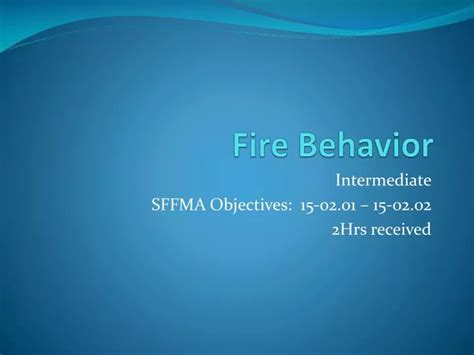 Image result for Fire Behavior Characteristics Chart