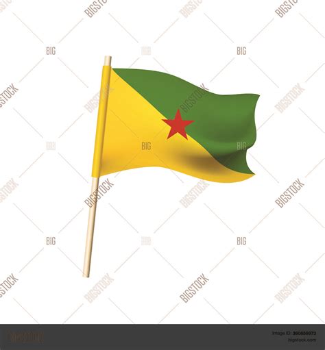 Green Flag With Yellow