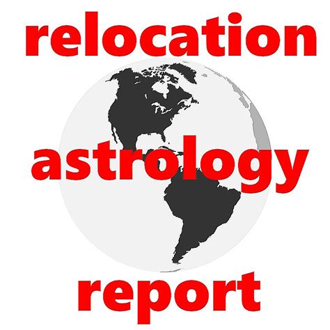 Image result for Examples of Visual Relocation Astrology Report