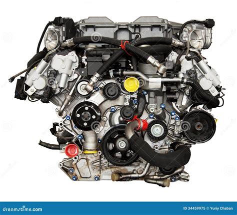 Modern Powerful Cars Engine Stock Image - Image of component, power: 34459975