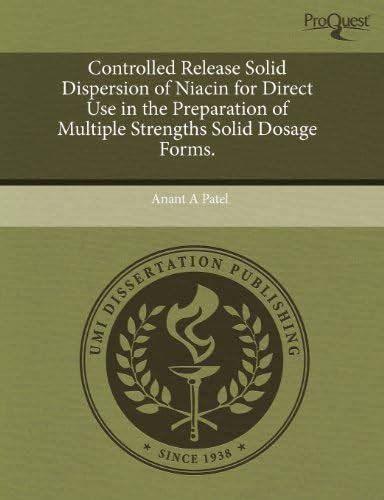 Buy Controlled Release Solid Dispersion of Niacin for Direct Use in the ...
