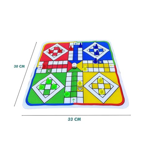 Buy Multicolored 2 in 1 Ludo / Chess Foldable Play Mat Board Game on ...
