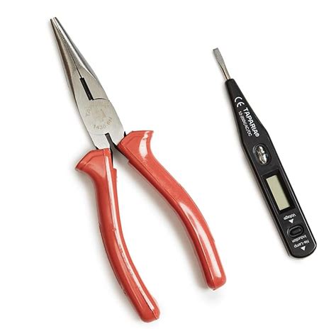 Taparia TK-076 MDT82, 1430 Digital Line Tester, Nose Plier 6" Set ...