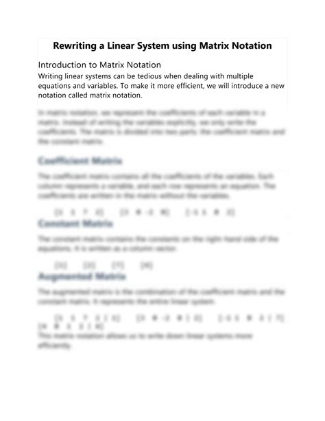 linear equation using matrix notation 的图像结果