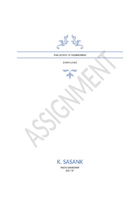 Elab answers 220228 221721 - PHILOSOPHY OF ENGINEERING {ONTOLOGY} K ...