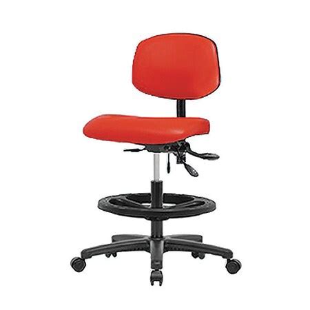Blue Ridge Ergonomics Chair, Vinyl, Med Bench, BF Casters, Salsa BR ...