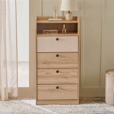 Buy Lexus Chest of 4 Drawers - Brown from Home Centre at just INR 24998.0